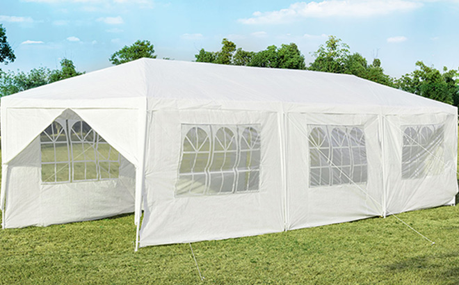 Heavy Duty 10 x 30 Canopy Tent with 6 Walls