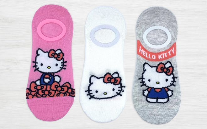 Hello Kitty Womens Socks Size 4 10 3 Pack Hello Kitty Womens Socks Size 4 10 3 Pack
