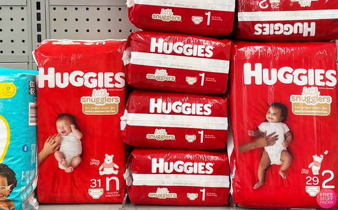 Huggies Little Snugglers Diaper on Walgreens Shelf