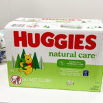 Huggies Natural Care Wipes on the Table