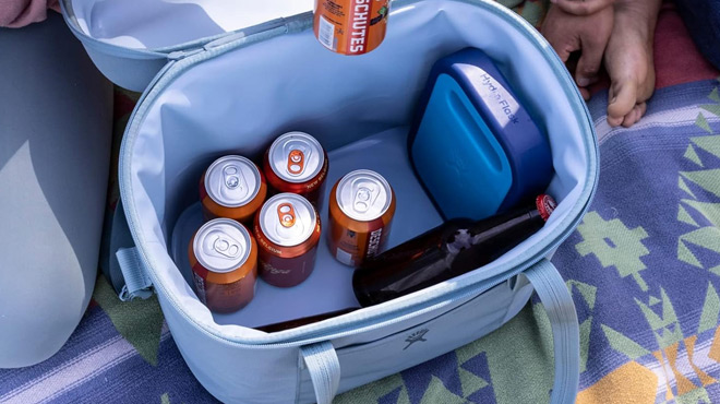 Hydro Flask Cooler Bag with Beverages Inside Hydro Flask Cooler Bag with Beverages Inside