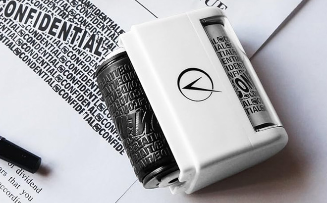 Identity Theft Protection Roller Stamps Wide Kit