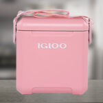 Igloo 11 Quart Tag a Long Hard Sided Cooler in the Color Blush