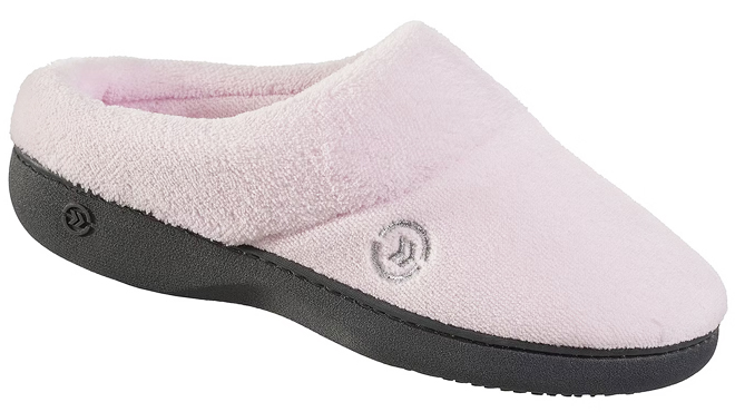 Isotoner Mixed Microterry Hoodback Clog Slippers Isotoner Mixed Microterry Hoodback Clog Slippers
