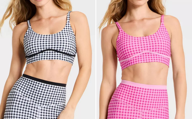 JoyLab Womens Piped Sports Bras
