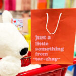 Just a Little Something from Tar Zhay Gift Bag on a Target Shopping Cart