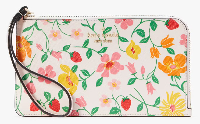 Kate Spade Lucy Garden Medium L zip Wristlet Kate Spade Lucy Garden Medium L zip Wristlet
