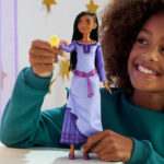 Kid Playing with Mattel Disney Wish Singing Asha of Rosas Fashion Doll