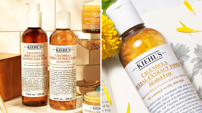 Kiehls Calendula Toner and Foaming Facial Wash Kiehls Calendula Toner and Foaming Facial Wash