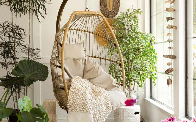 Langley Street Hubler Swing Chair with Stand Langley Street Hubler Swing Chair with Stand