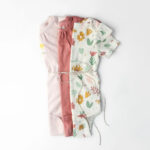Little Star Organic Baby Girl Pack of 5 Short Sleeve Bodysuits