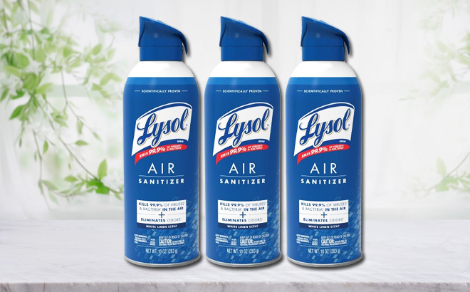 Lysol Air Sanitizer Spray 3 Pk