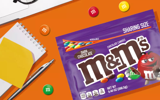 MMs Chocolate Candies Dark Chocolate Sharing Size