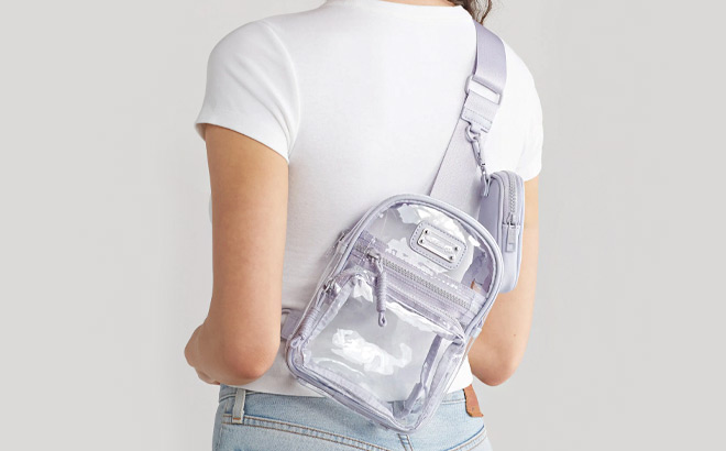 Madden Girl Clear Vinyl Mini Sling Pack