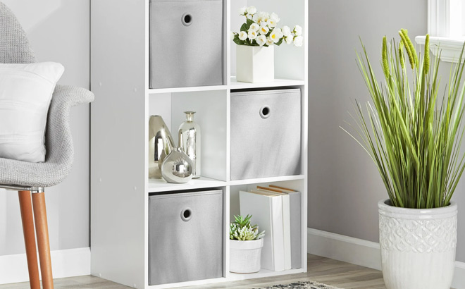 Mainstays 6 Cube Storage Organize in White Color