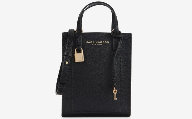 Marc Jacobs Micro Leather Tote in black color