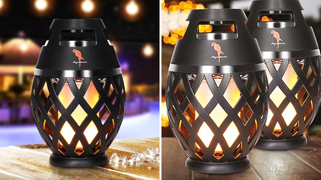 Margaritaville Tiki Torch Portable Waterproof Bluetooth Speakers