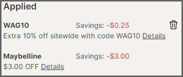 Maybelline Mascara at Checkout