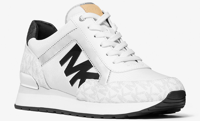 Michael Kors Maddy Two Tone Logo Trainer