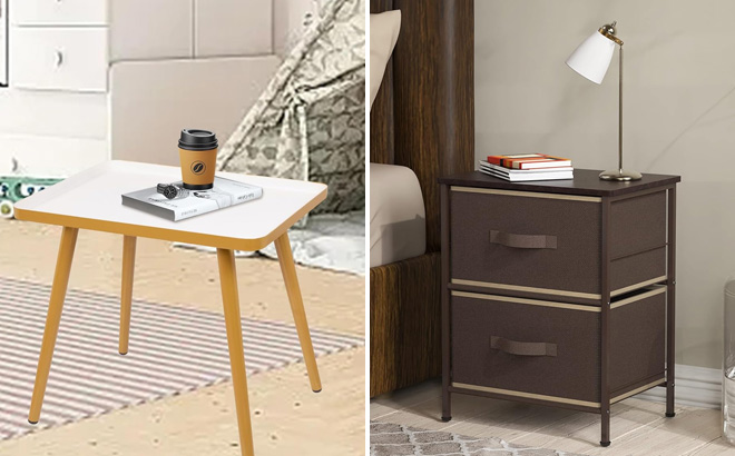Modern Side Table Bedside Table Home Decor