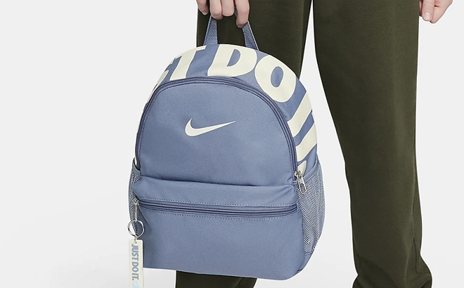 Nike Brasilia JDI Kids Mini Backpack Ashen Slate Coconut