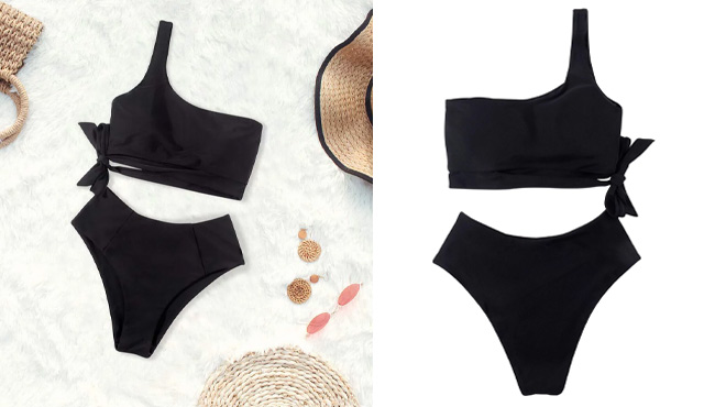 One Shoulder Womens Bikini Set One Shoulder Womens Bikini Set