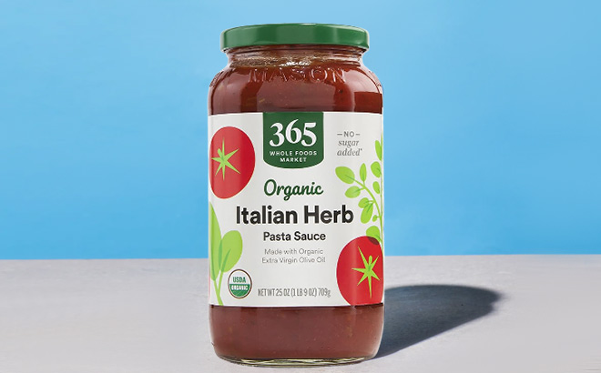 Organic Italian Pasta Sauce Basil