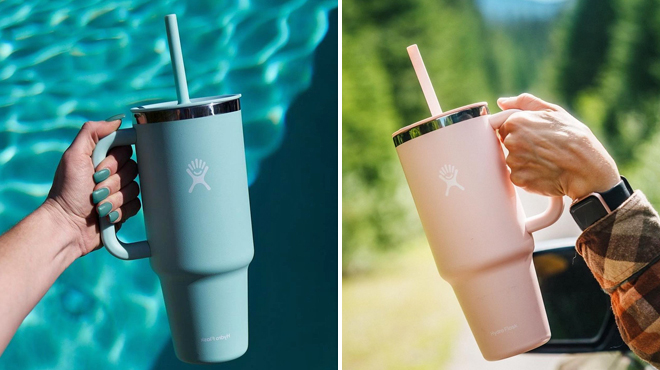 People Holding Hydro Flask Travel Tumblers