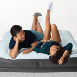 People are Lying on the Intex Mid Rise Air Mattress