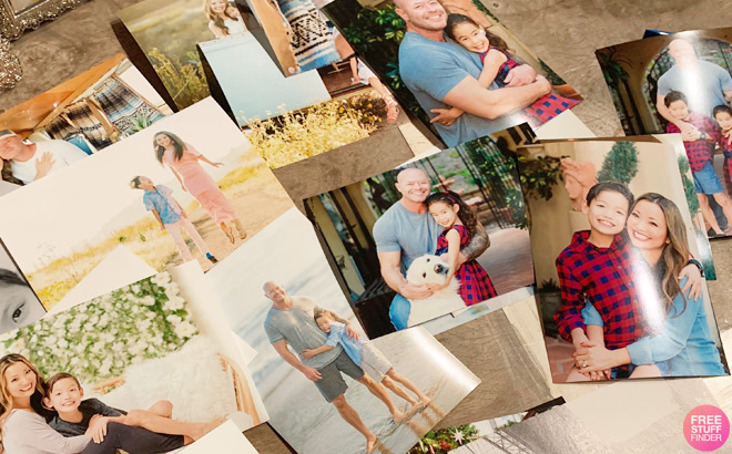 Photo Prints on a Table