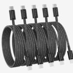 Plnhixt USB C to USB C Cable 5 Pack