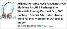Portable Neck Fan Checkout
