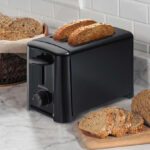 Proctor Silex 2 Slice Toaster on a Marble Kitchen Countertop