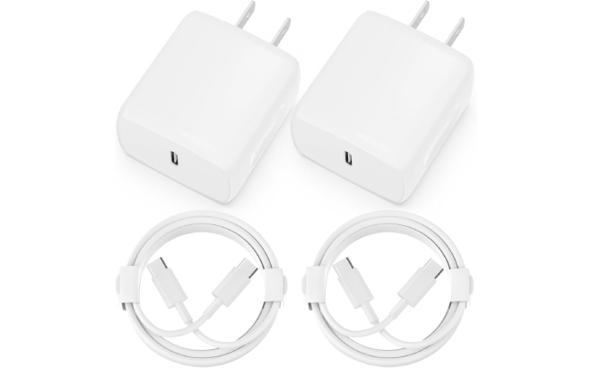 Quzudn USB C Charger 2 Pack