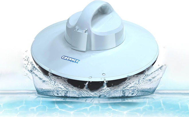 Robotic Pool Vacuum Cleaner in the Water Robotic Pool Vacuum Cleaner in the Water