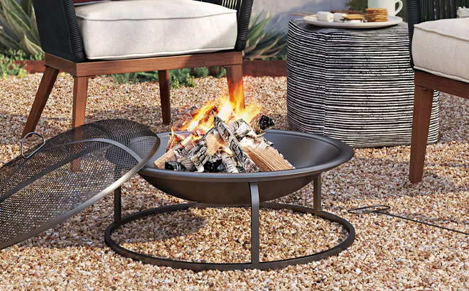 Room Essentials Burning Fire Pit Room Essentials Burning Fire Pit