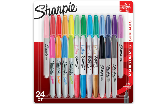 Sharpie Mixed Style Fine Tip Permanent Marker 24 Count Set Sharpie Mixed Style Fine Tip Permanent Marker 24 Count Set