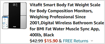 Smart Body Weight Scale Checkout