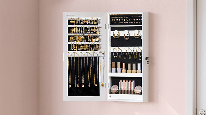 Songmics Mirror Jewelry Cabinet