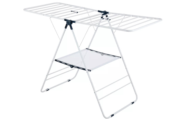Sonoma Goods For Life Deluxe Laundry Drying Rack on a White Background