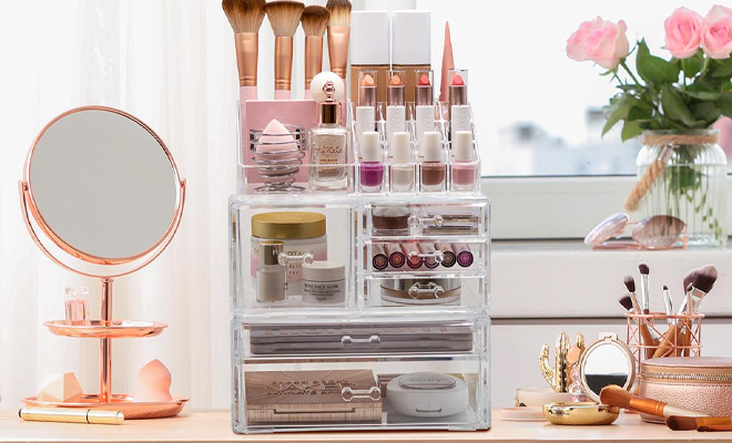 Sorbus Large Makeup Storage Organizer 3 Piece Set