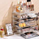 Sorbus Makeup and Jewelry Storage Case on the Table
