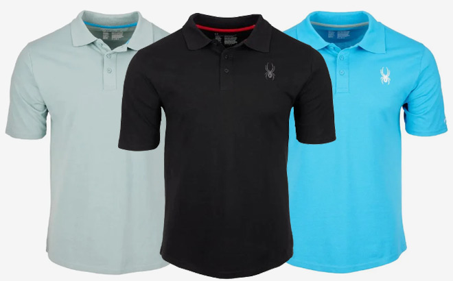 Spyder Mens Polo in 3 Colors