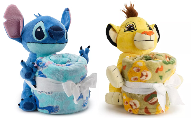 The Big One Kids Disney Stitch and The Lion King Simba Buddy Throw Sets The Big One Kids Disney Stitch and The Lion King Simba Buddy Throw Sets