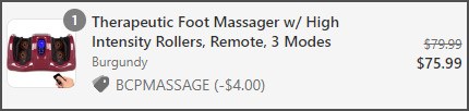 Therapeutic Foot Massager at Checkout