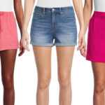 Three Styles of Womens Shorts on Models