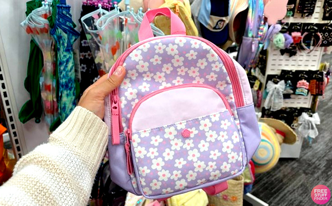 Toddler Girls 1022 Floral Mini Backpack Cat Jack