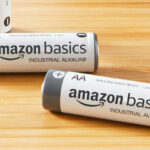 Two Amazon Basics Industrial Alkaline Batteries