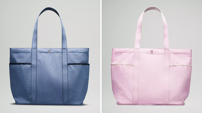 Two Lululemon Daily Multi Pocket Tote Bags