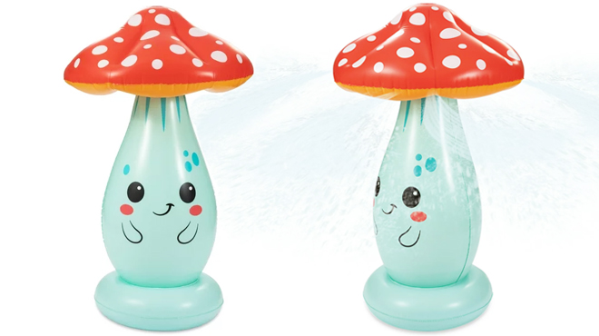 Two Play Day Inflatable Mushroom Water Sprinklers